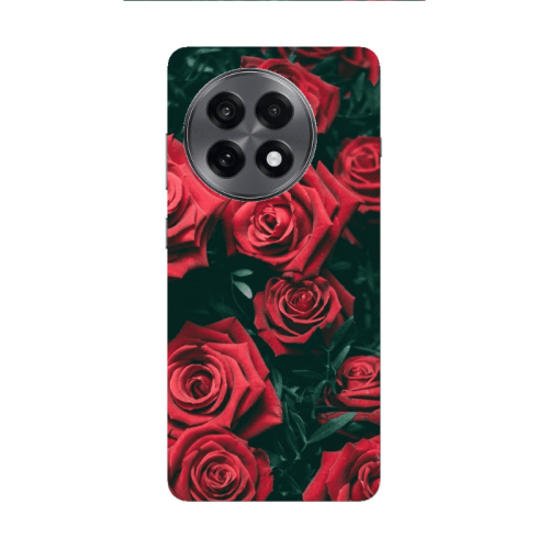 Oneplus 13 5G Red Roses Transparent Silicone TPU Θήκη